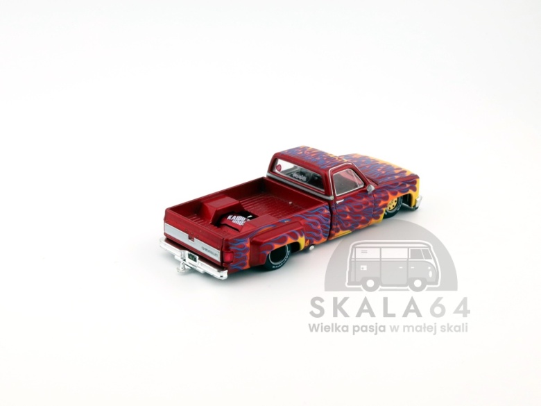 Mini Dully MINI GT Kaido House 127 Chevrolet Silverado Dually On Fire V1 KHMG127 ...